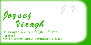 jozsef viragh business card